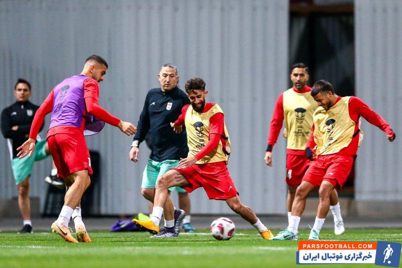 تیم ملی ؛ مهدی قایدی و علی قلیزاده با انگیزه بالا در تمرین تیم ملی