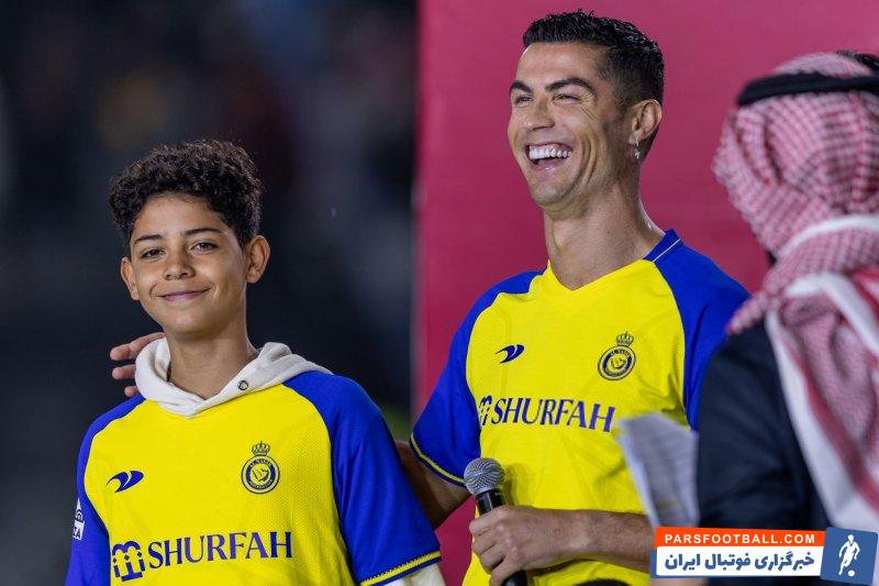 رئال مادرید ؛ کریستیانو جونیور تماشاگر جدال رئال مادرید برابر اتلتیکومادرید