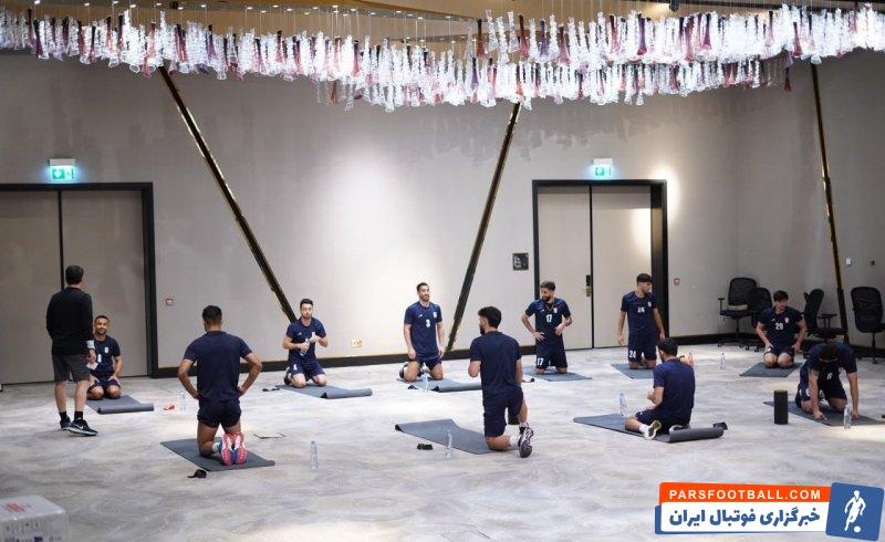 ایران ؛ وزنه زدن بازیکنان تیم ملی در قطر 