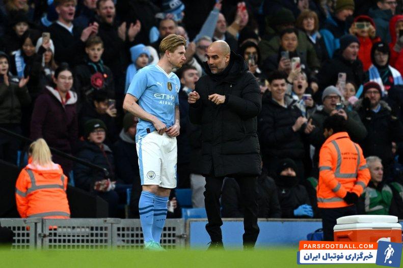 منچسترسیتی ؛ پپ گواردیولا : برای بردن بازی‌ها به کوین دیبروینه نیاز داریم