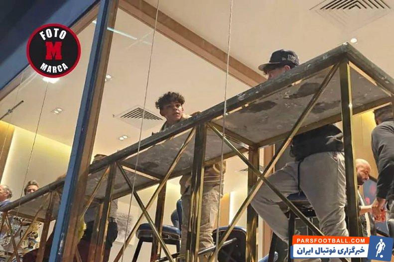 رئال مادرید ؛ کریستیانو جونیور تماشاگر جدال رئال مادرید برابر اتلتیکومادرید