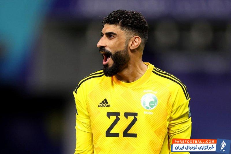 عربستان ؛ خوشحالی زیاد احمد الکسار گلر عربستان در اولین دیدار ملی اش برابر اردن