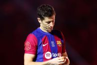 بارسلونا ؛ مصدومیت روبرت لواندوفسکی در دیدار بارسلونا برابر رئال مادرید