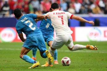 خربین ؛ خوشحالی گل عمر خربین در دیدار برابر سوریه