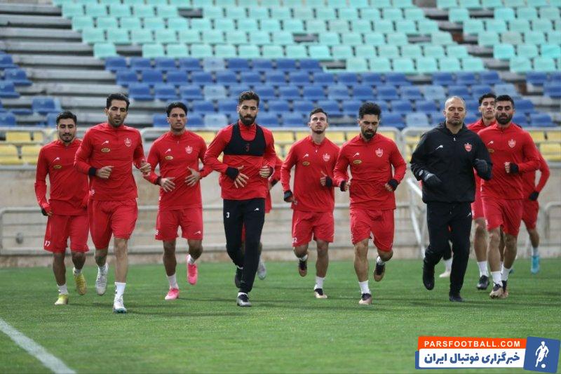پرسپولیس ؛ حضور وحید امیری در تمرین روی چمن پرسپولیس
