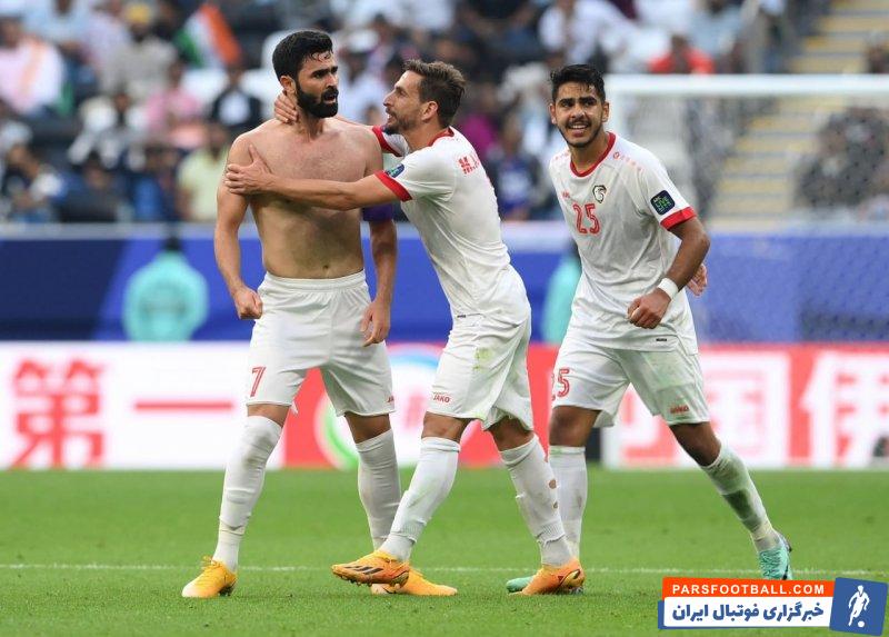 خربین ؛ خوشحالی گل عمر خربین در دیدار برابر سوریه