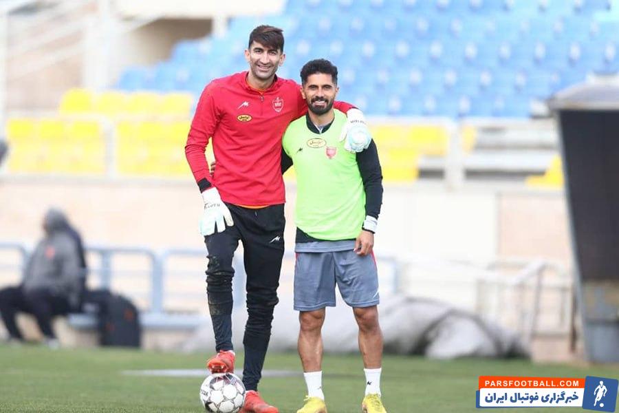 بیرانوند ؛ علیرضا بیرانوند بدون سبیل و ریش در تمرین پرسپولیس