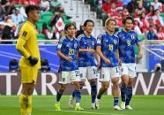 ژاپن ؛ ریتسو دوآن روی پوستر فدراسیون فوتبال ژاپن برای دیدار برابر ایران