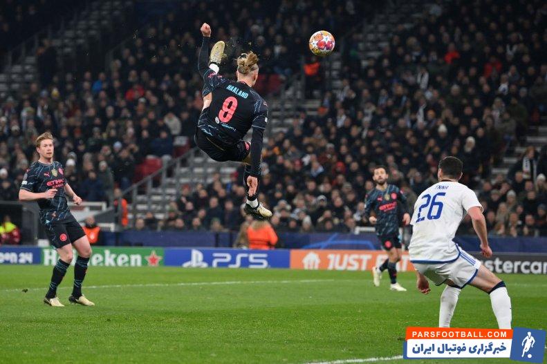 منچسترسیتی ؛ تعجب گواردیولا و هواداران از پر بلند هالند برابر کپنهاگن