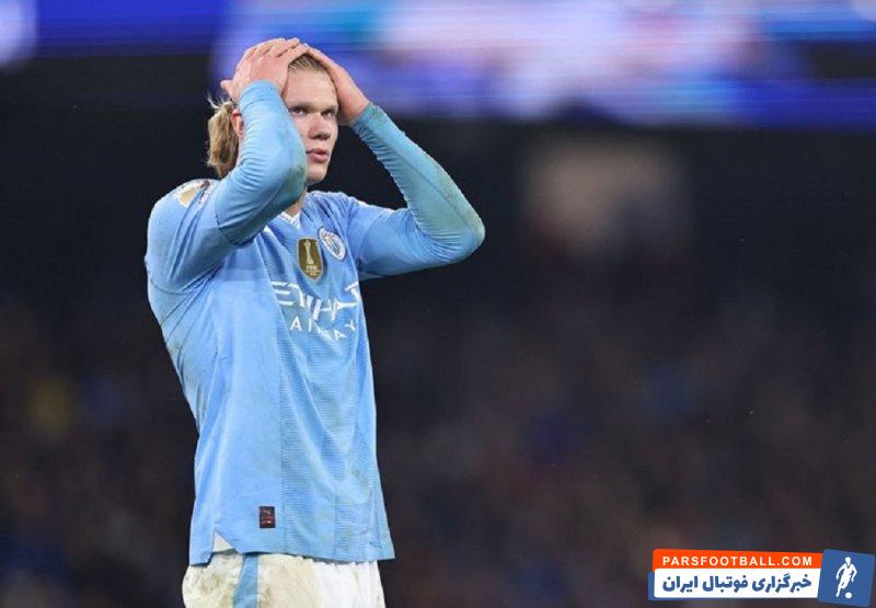 منچسترسیتی ؛ ضربه زدن هالند با دست به دوربین فیلمبردار پس از پایان بازی با چلسی