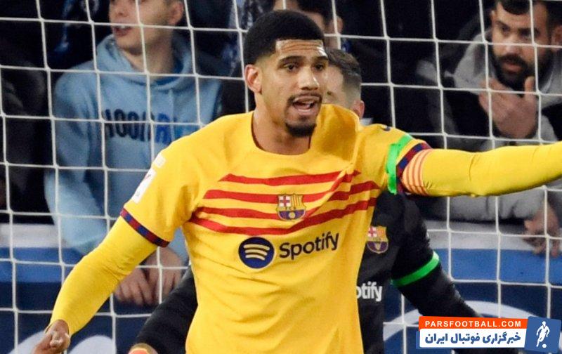 بارسلونا ؛ رونالدو آرائوخو مدافع بارسلونا مصدوم نیست