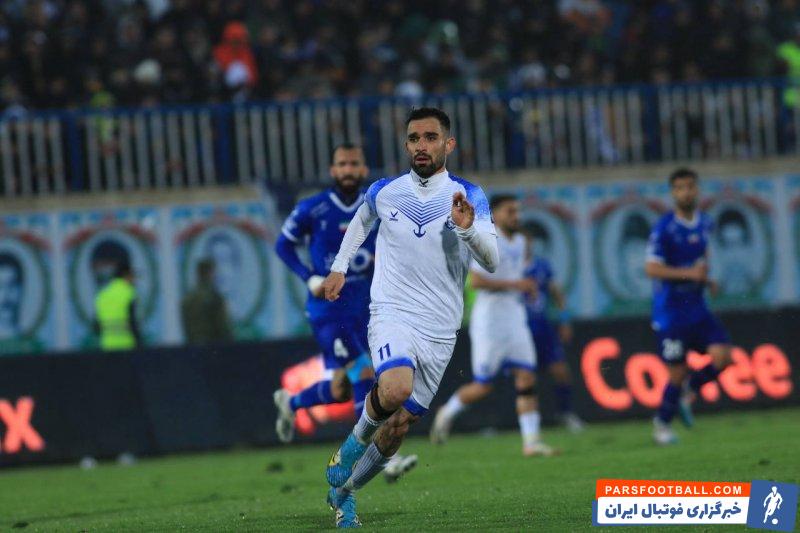 ملوان ؛ ناکامی رضا جعفری مهاجم ملوان در گلزنی برابر استقلال