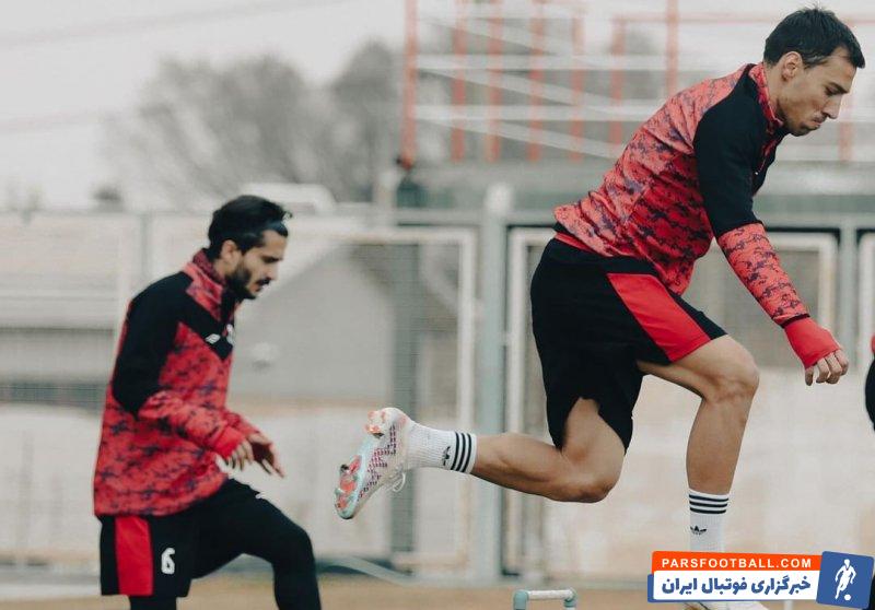 میلوش دلتیچ جدیدترین بازیکن حاضر در تمرین تیم تراکتور