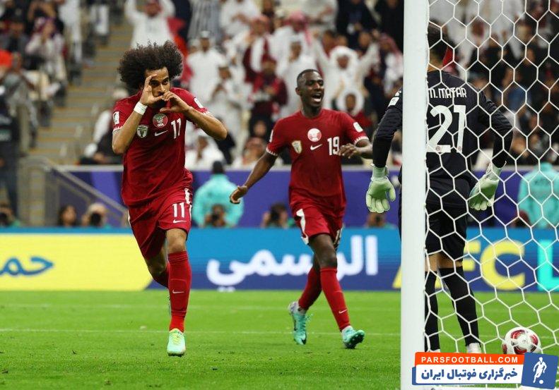 قطر ؛ گلزنی اکرم عفیف در دو فینال پیاپی در جام ملت های آسیا برای قطر