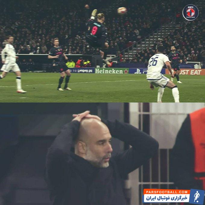 منچسترسیتی ؛ تعجب گواردیولا و هواداران از پر بلند هالند برابر کپنهاگن