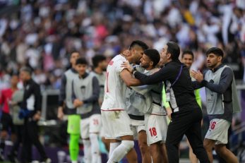 قایدی ؛ شادی خاص مهدی قایدی و محمد محبی در کنار هم پس از برد ژاپن