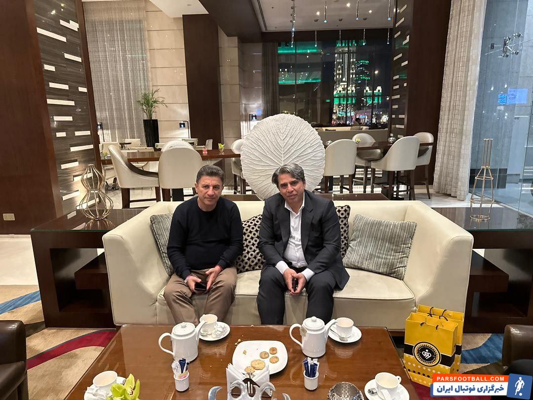 تیم ملی ؛ ملاقات نیکفر مدیرعامل باشگاه و فتاحی سپاهان با امیر قلعه نویی 