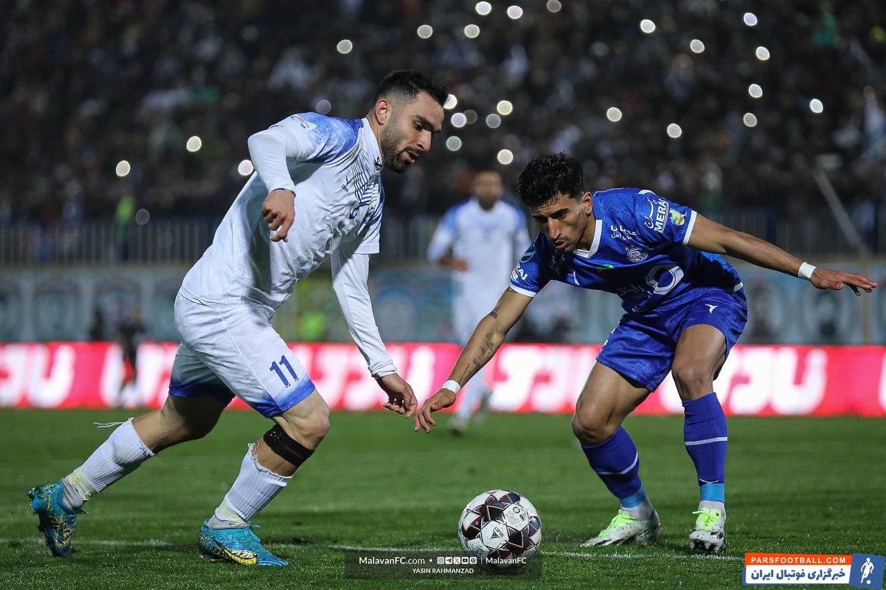 ملوان ؛ ناکامی رضا جعفری مهاجم ملوان در گلزنی برابر استقلال