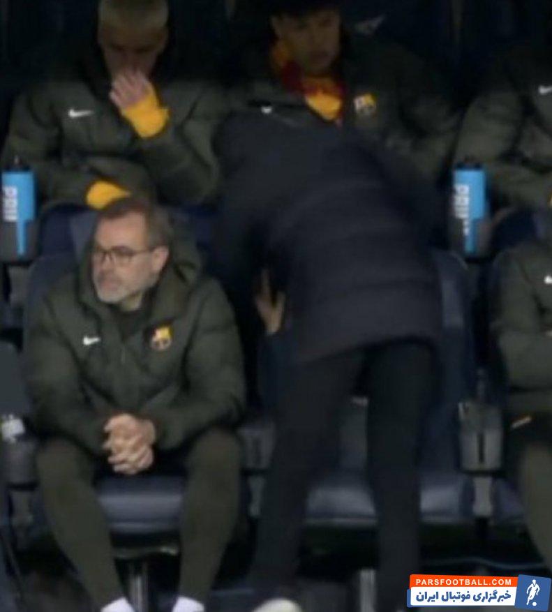 بارسلونا ؛ مشت محکم ژاوی به نیمکت پس از گل تساوی گرانادا به بارسلونا 