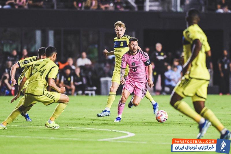 اینترمیامی ؛ مصدومیت لیونل مسی بازیکن اینترمیامی در دیدار برابر نشویل