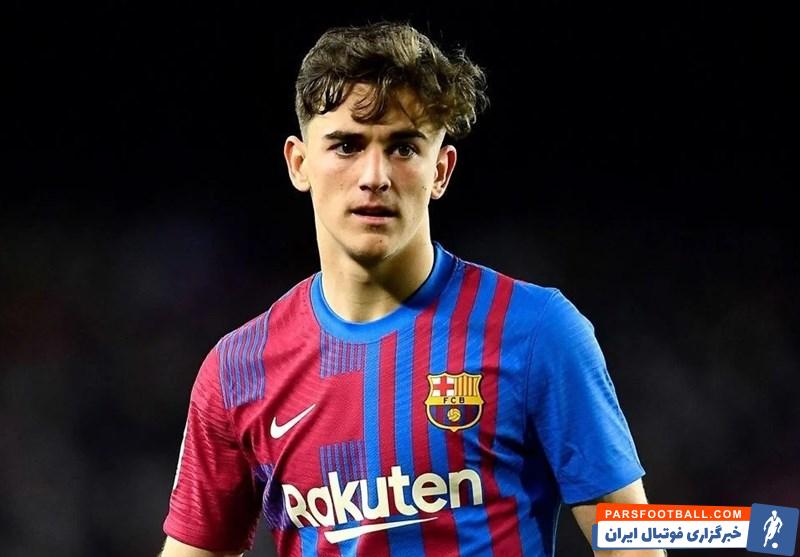 گاوی ؛ تمرین های گاوی بازیکن مصدوم بارسلونا در ساحل