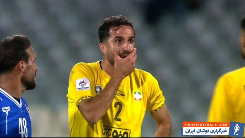 سپاهان ؛ غیبت هادی محمدی از ترکیب سپااهن برابر گل گهر به خاطر محرومیت