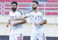 احمد نوراللهی رو پوستر بازی الوحده-شباب الاهلی در ادنوک لیگ امارات