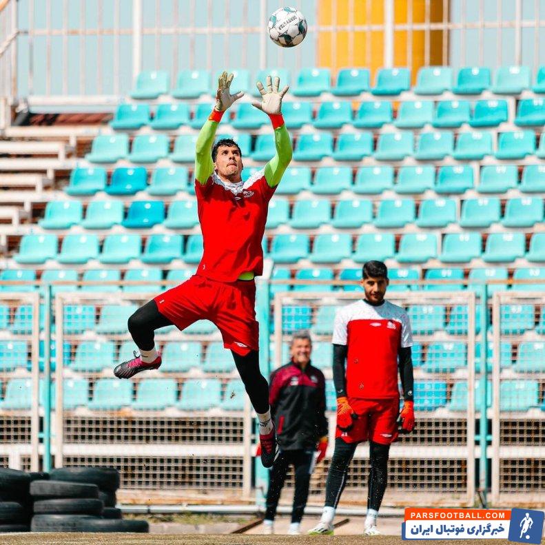 پورحمیدی ؛ حسین پورحمیدی با انگیزه بالا در تمرین تراکتور