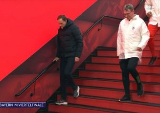 بایرن مونیخ ؛ شکسته شدن انگشت توخل در جریان سخنرانی پیش از بازی بایرن - اتزیو