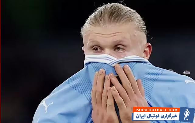 هالند ؛ ناراحتی پپ گواردیولا سرمربی منچسترسیتی از افت ارلینگ هالند