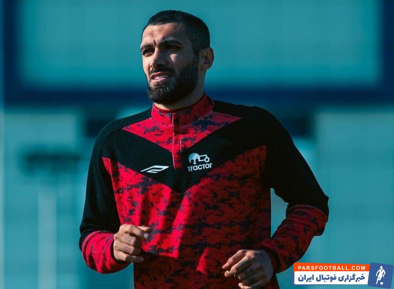 عارف ؛ عارف آغاسی مدافع تراکتور با چهار پاس گل در جدول بهترین پاسور ها