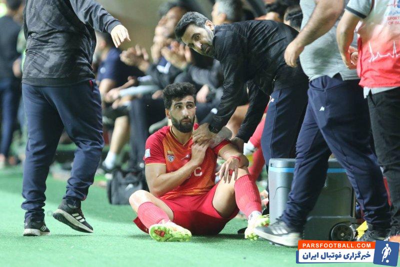 شجاعی ؛ مصدومیت علی شجاعی بازیکن فولاد از ناحیه کتف در دیدار برابر سپاهان