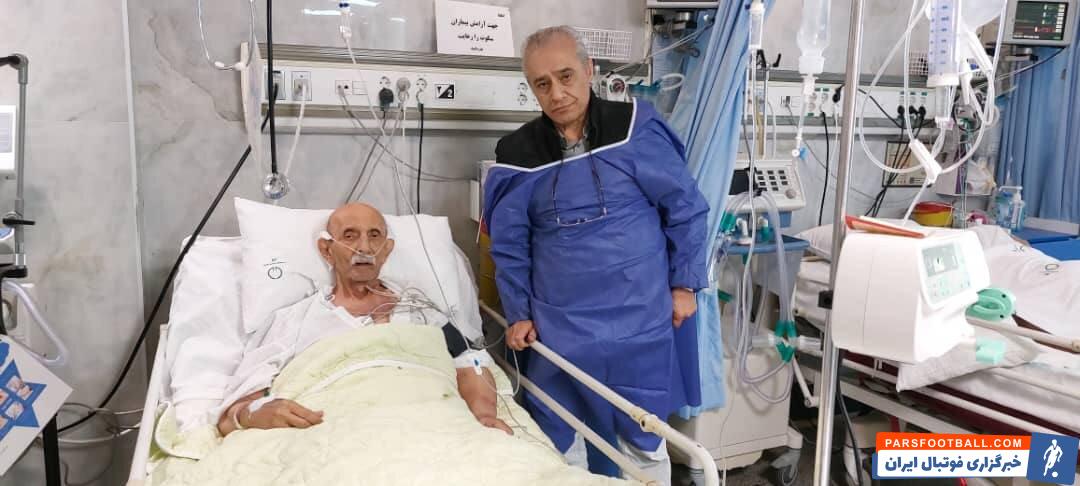 عکس| گوینده ورزشی رادیو در بیمارستان