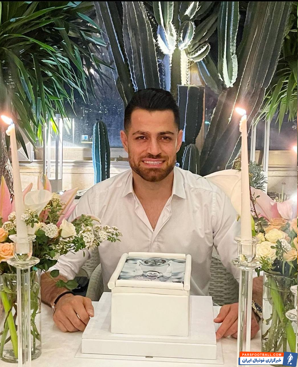 عکس| جشن تولد ستاره پرسپولیس با طرح خاص روی کیک