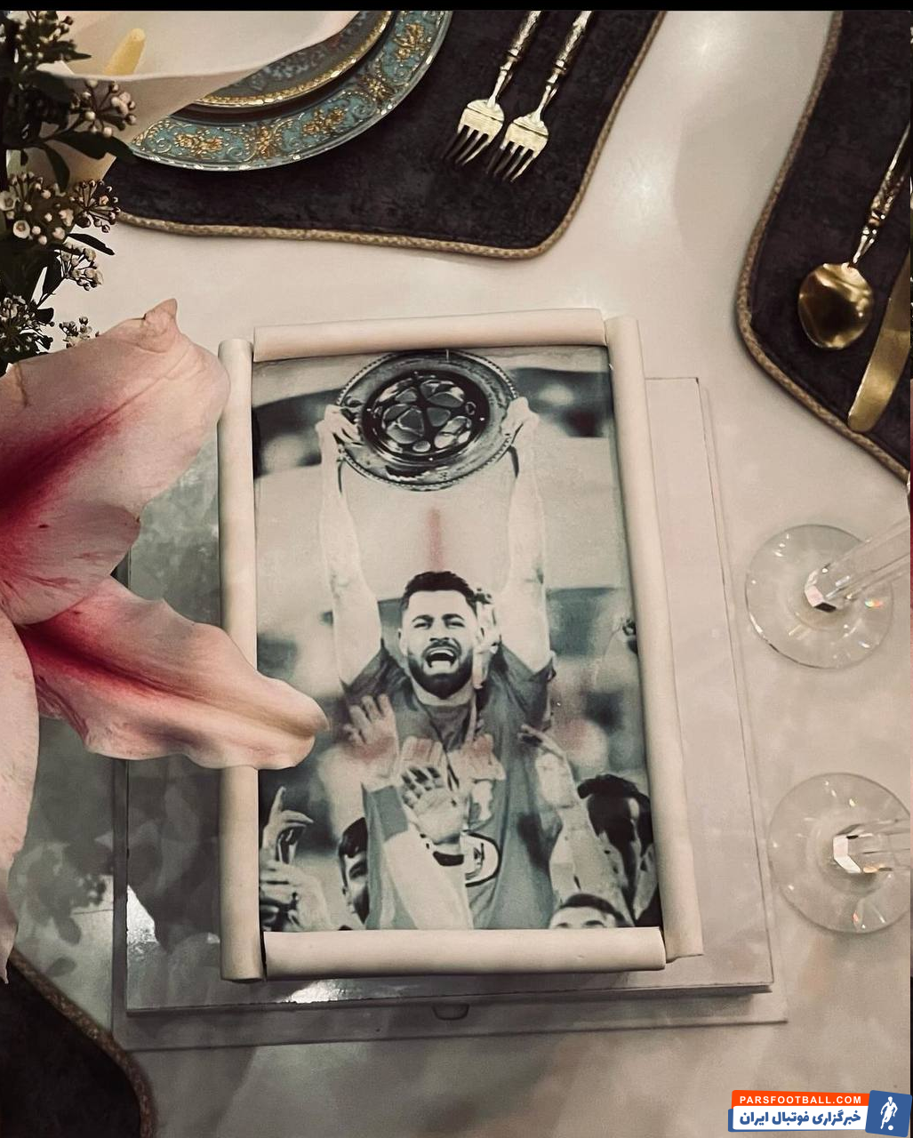 عکس| جشن تولد ستاره پرسپولیس با طرح خاص روی کیک