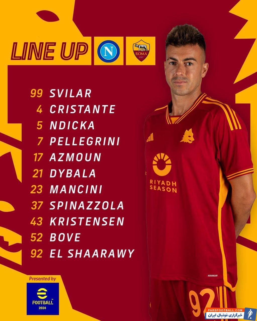 عکس| سردار آزمون در ترکیب رم برای بازی حساس