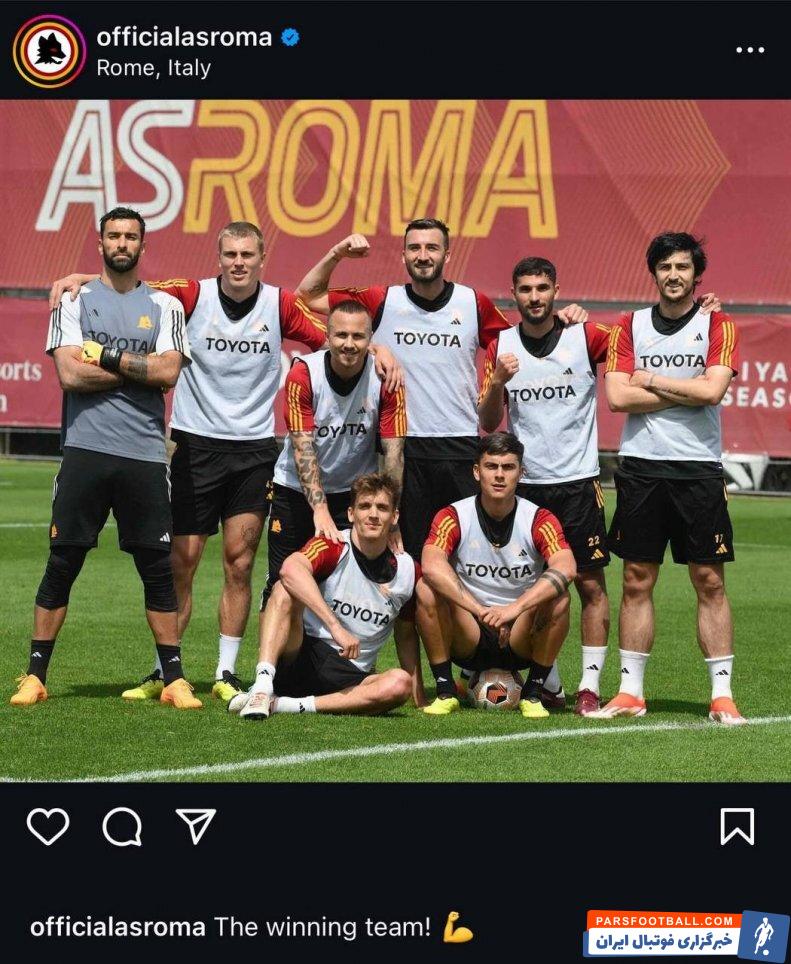 سردار آزمون به تمرینات تیم رم ایتالیا بازگشت