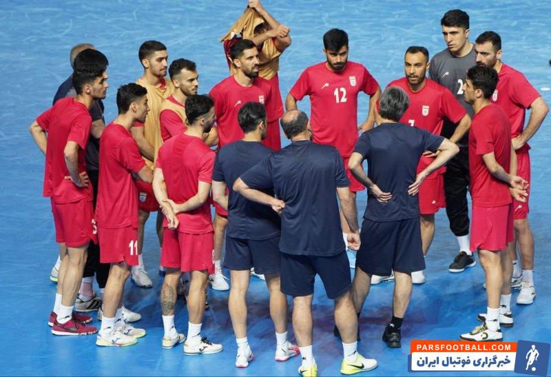 ایران ؛ تمرین تیم ملی فوتسال پیش از دیدار برابر قرقیزستان
