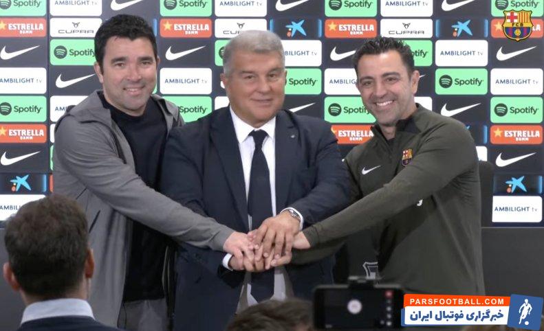 ژاوی ؛ خوان لاپورتا رئیس بارسلونا : ژاوی یک هوادار غیرقابل انکار بارسلوناست