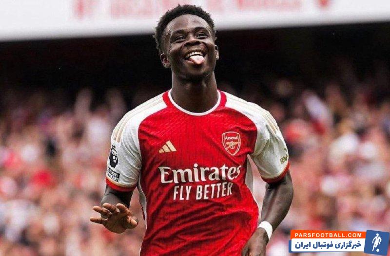 آرسنال ؛ ساکا : تا زمانی که دو پا داشته باشم با تمام وجود در زمین بازی خواهم کرد