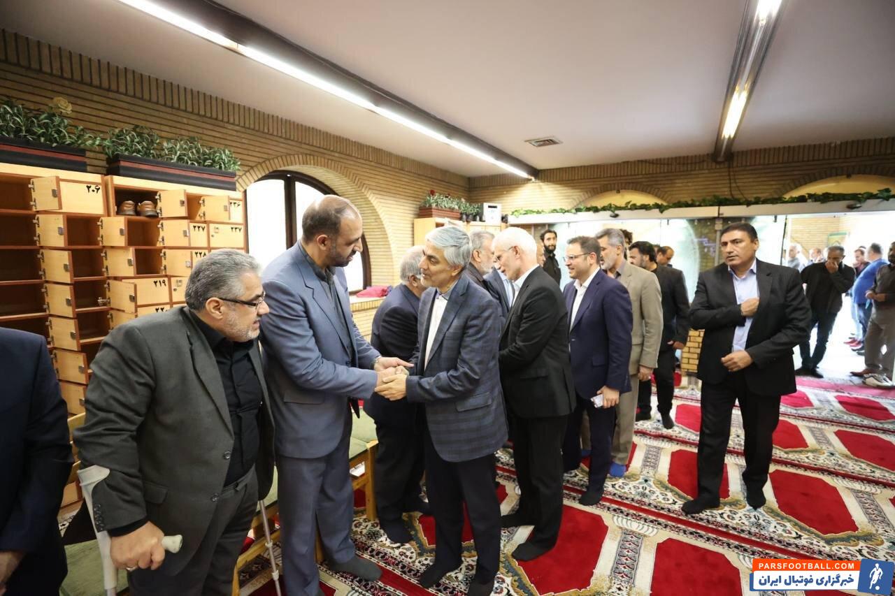 عکس‌| حضور وزیر ورزش در مراسم ترحیم یک گزارشگر