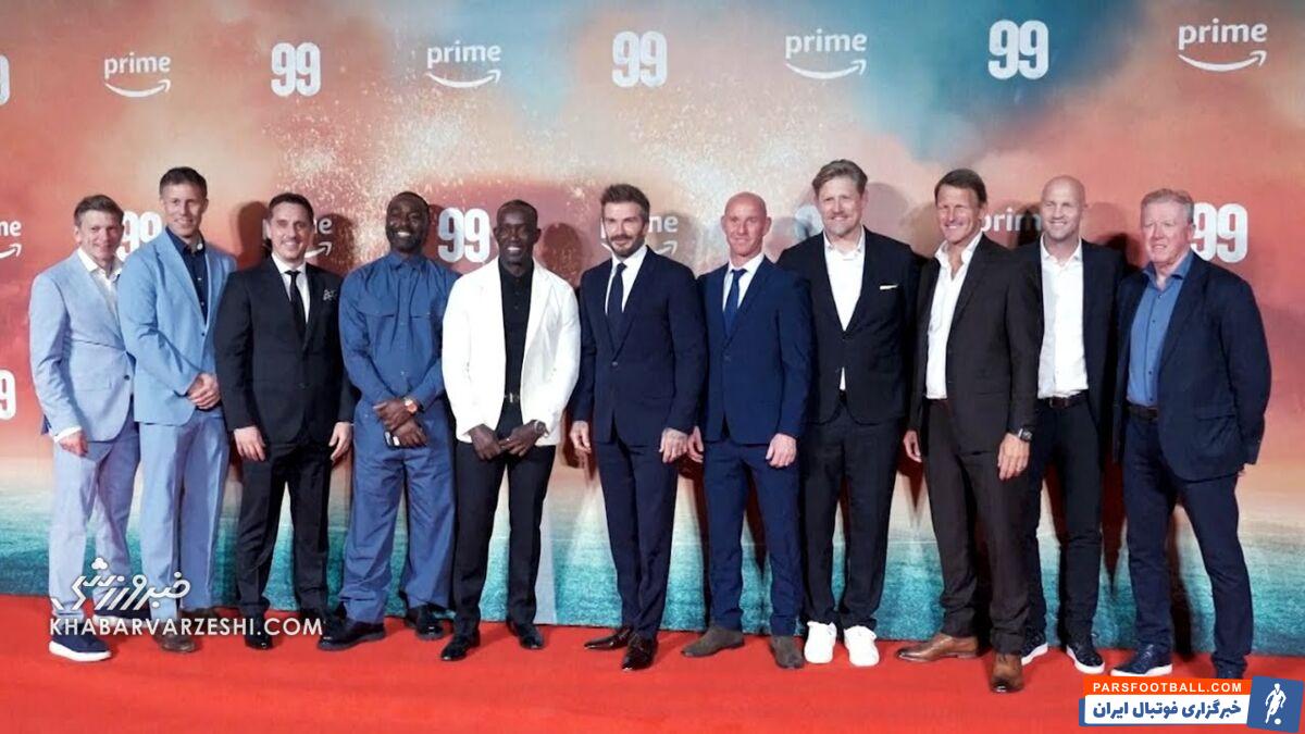 کلاس ۹۹ منچستریونایتد روی فرش قرمز/ از بکام و نویل تا شرینگام و همسری که ۲۰ سال از خودش کوچکتر است +تصاویر