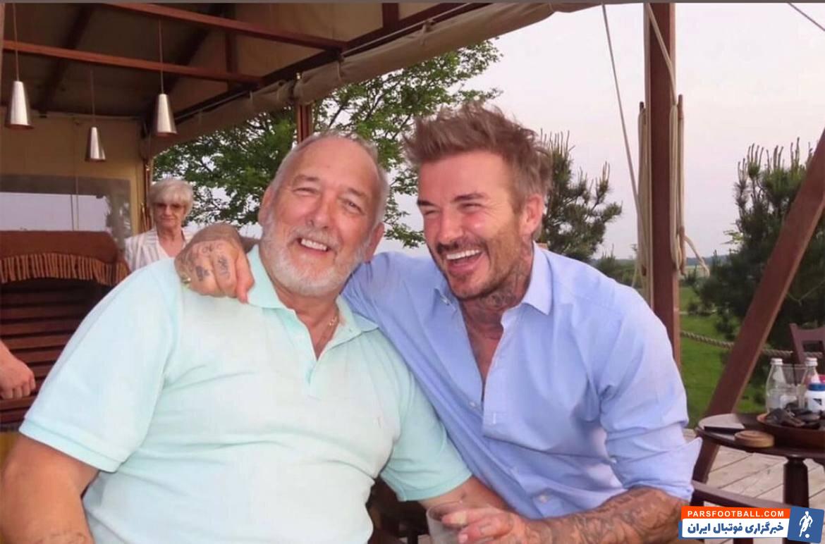 عکس‌| استوری جدید دیوید بکام کنار پدرش