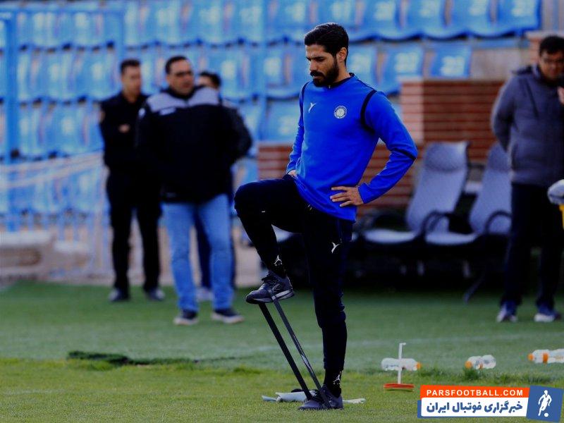 گلزاری ؛ تمرینات سبک مهران گلزاری در تمرین تیم فوتبال گل گهر