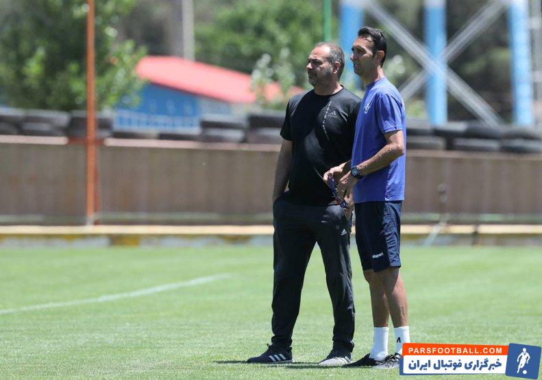عنایتی ؛ جدیت غلامرضا عنایتی سرمربی پیکان در تمرین برای حفظ تیم در لیگ برتر