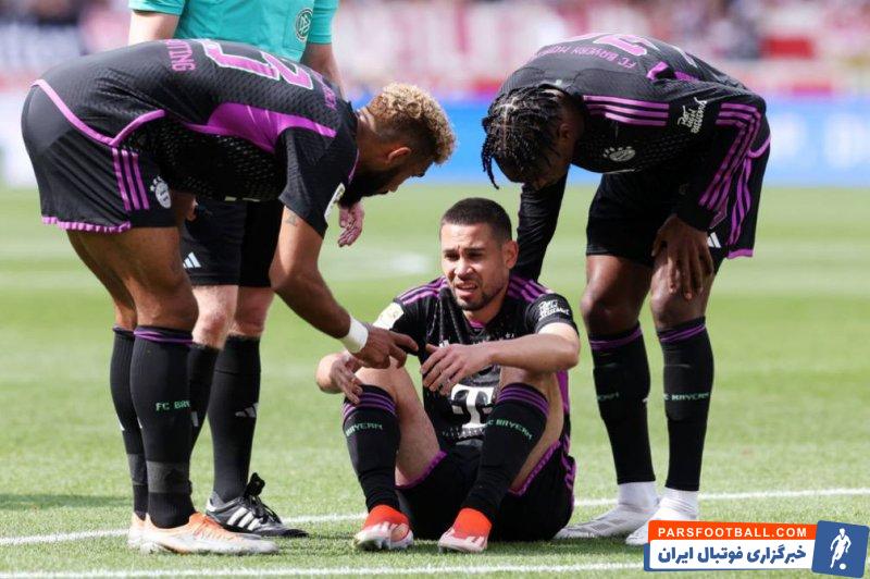 بایرن مونیخ ؛ مصدومیت رافائل گریرو بازیکن بایرن مونیخ در دیدار برابر اشتوتگارت