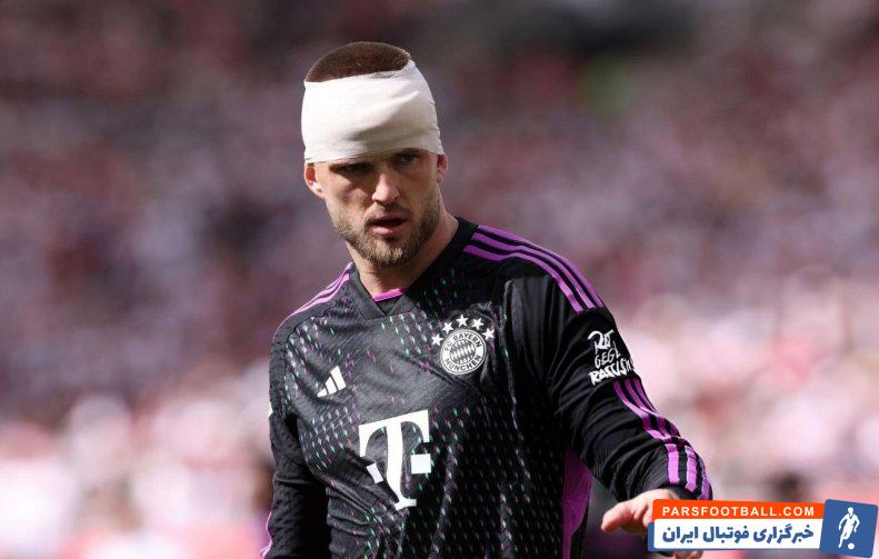 دایر ؛ آسیب دیدن سر اریک دایر پس از برخورد به شوت سرهو گیراسی