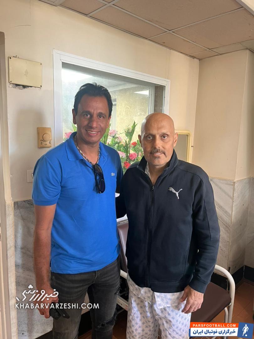 عیادت مدیران و بازیکنان قدیمی استقلال از علی چینی +تصاویر