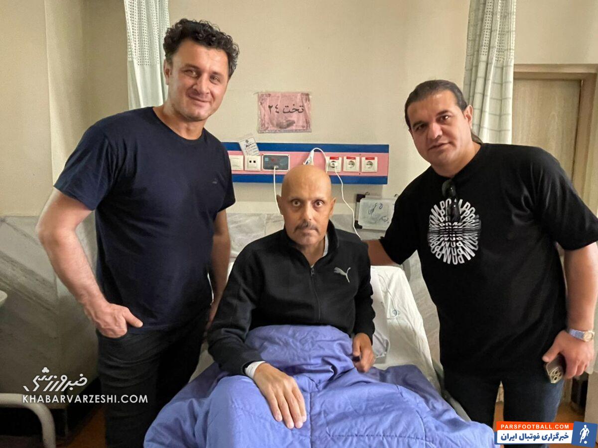 عیادت مدیران و بازیکنان قدیمی استقلال از علی چینی +تصاویر