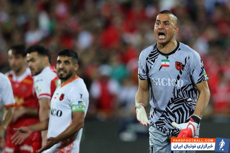 حامد ؛ عملکرد درخشان حامد لک درون دروازه مس رفسنجان در دیدار برابر پرسپولیس